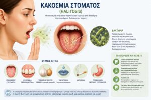 Κακοσμία στόματος: Αιτίες, διάγνωση και αποτελεσματική αντιμετώπιση