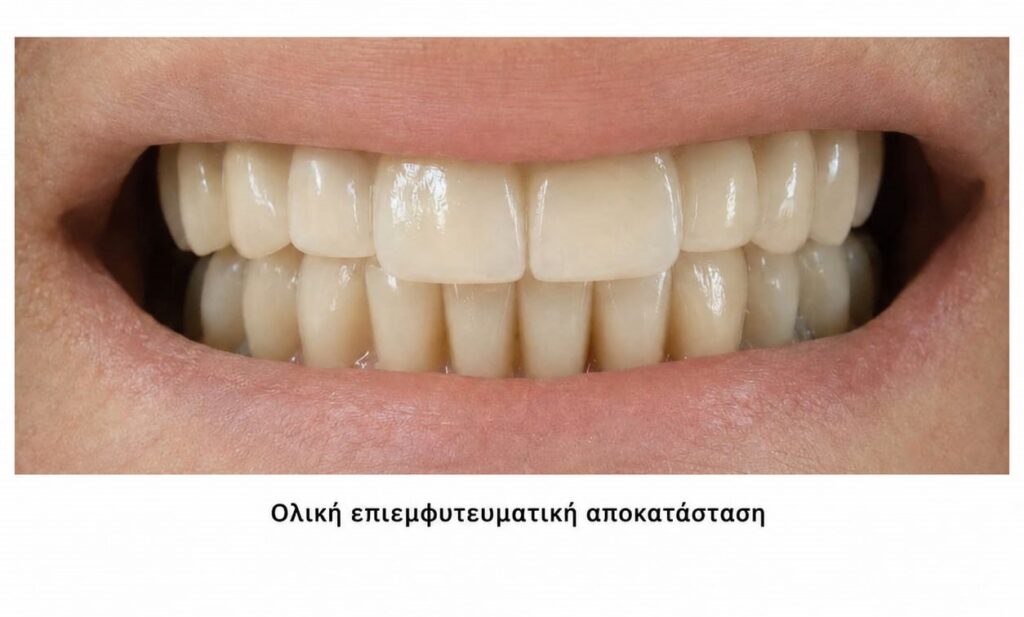 Στεφάνες πάνω σε εμφυτεύματα στο οδοντιατρείο στα δυτικά
